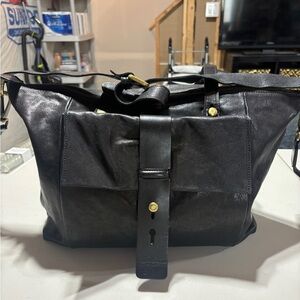 Sundance Catalog Real Leather Handbag w/ crossbody strap